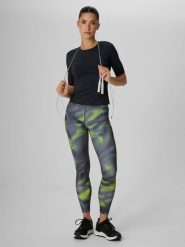 4F Legginsy treningowe szybkoschnące damskie - multikolor L. Legginsy 4f, bez wzorów. Za 149.99 zł.