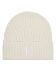 Calvin Klein Jeans Czapka Thick Embroidery Beanie K60K612321 Écru. Czapki zimowe Calvin Klein Jeans, bez wzorów, z jeansu. Za 219.99 zł.