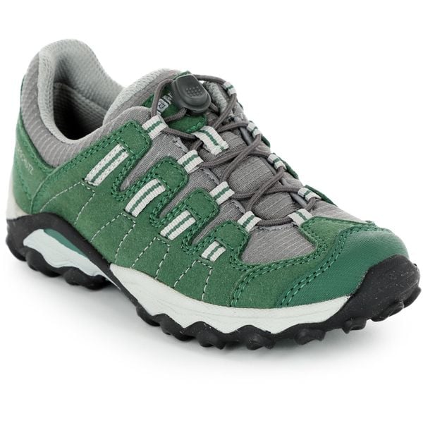 Buty MEINDL Acri Junior. Zielone buty trekkingowe MEINDL, bez wzorów, bez zapięcia, trekkingowe. W wyprzedaży za 186.45 zł.