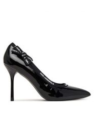 KARL LAGERFELD Szpilki KL30908R Czarny. Czarne szpilki KARL LAGERFELD, bez wzorów, ze skóry, bez obcasa, na szpilce, bez zapięcia. Za 749.99 zł.
