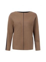 S.Oliver BLACK LABEL sweter z dzianiny Kobiety brązowy, 38. Brązowe swetry s.Oliver BLACK LABEL, s, bez wzorów, z dzianiny, eleganckie, bez ramiączek. Za 299.95 zł.