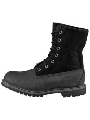 Timberland Skórzane botki "Authentics Teddy" w kolorze czarno-antracytowym rozmiar: 38,5. Czarne botki Timberland, bez wzorów, z materiału, bez obcasa, bez zapięcia. Za 626.43 zł.
