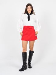 Liu Jo Spódnica | 8F2033 J6667 | Kobieta | Czerwony. Czerwone spódnice Liu Jo, m, bez wzorów, z elastanu, eleganckie, mini. W wyprzedaży za 369.00 zł.