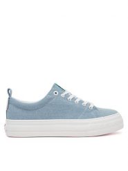 Roxy Tenisówki V12908 Niebieski. Niebieskie trampki Roxy, bez wzorów, z materiału, bez zapięcia. Za 119.99 zł.