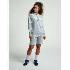 Bluza damska z kapturem Hummel go logo. Szare bluzy Hummel, xl, bez wzorów, eleganckie, bez ramiączek, z kapturem. Za 205.15 zł.