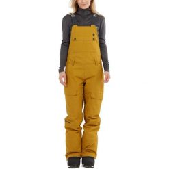 Damskie spodnie narciarskie Fundango Sakura Bib. Brązowe spodnie narciarskie FUNDANGO, bez wzorów, narciarskie. Za 599.90 zł.