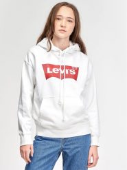 Levi's® Bluza Graphic Standard 18487-0024 Biały Relaxed Fit. Białe bluzy l, bez wzorów, z bawełny, bez kaptura. Za 209.99 zł.