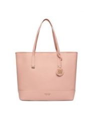 Nine West Torebka EO-Delancey Day-KY254 Różowy. Czerwone shopper bag Nine West, bez wzorów, z materiału, bez dodatków. Za 299.99 zł.