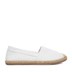 Espadryle JENNY. Białe espadryle Jenny, bez wzorów, bez obcasa. Za 69.99 zł.