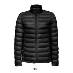 Damska kurtka puchowa Sol's Wilson. Czarne kurtki SOL'S, s, bez wzorów, z puchu, bez kaptura. W wyprzedaży za 419.50 zł.