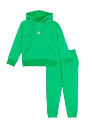 Bluza z bawełna z kaptur na co dzień na siłownię. Zielone bluzy LEONE 1947 APPAREL, bez wzorów, z bawełny, bez ramiączek, bez kaptura. Za 105.21 zł.