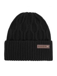 Roxy Czapka CEO-RX-W3-002-AW25 Czarny. Czarne czapki zimowe Roxy, bez wzorów, z materiału. Za 69.99 zł.