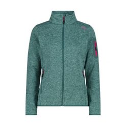 Bluza polarowa damska CMP Haze Jacket Knitted. Szare bluzy bez kaptura CMP, l, bez wzorów, z polaru, bez kaptura, trekkingowe. Za 214.99 zł.