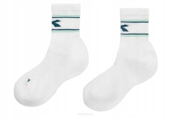 Skarpety tenisowe Diadora Socks Court. Białe skarpetki Diadora, bez wzorów, z elastanu. Za 54.99 zł.
