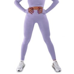 Techniczne legginsy z efektem push-up i idealną sylwetką. Fioletowe legginsy R-EVENGE, bez wzorów, z elastanu, sportowe. Za 195.88 zł.