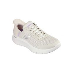 Buty SKECHERS GO WALK FLEX GRAND ENTRY Beżowy. Białe buty sportowe lifestyle Skechers, bez wzorów, bez zapięcia, trekkingowe, skechers sport. Za 299.99 zł.