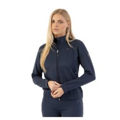 Kurtka jeździecka bomber z pełnym zamkiem dla kobiet ANKY ATC261104. Niebieskie kurtki ANKY, m, z aplikacjami, z elastanu, bez kaptura. Za 528.00 zł.