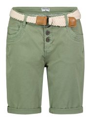Stitch & Soul Bermudy w kolorze khaki rozmiar: XXL. Brązowe szorty Stitch & Soul, z aplikacjami, ze skóry, klasyczne. Za 79.21 zł.