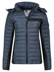 Geographical Norway Kurtka pikowana "Aretha" w kolorze granatowym rozmiar: L. Niebieskie kurtki Geographical Norway, l, bez wzorów, bez kaptura. Za 297.26 zł.