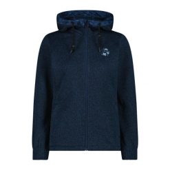 Damska techniczna bluza z kapturem CMP. Niebieskie bluzy CMP, bez wzorów, sportowe, bez ramiączek, z kapturem. Za 361.50 zł.