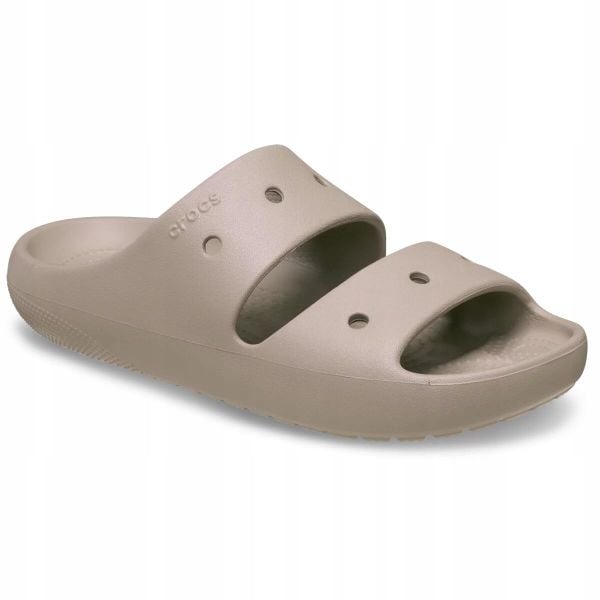 Klapki Dla Dorosłych Crocs Classic V2 Sandal. Czarne klapki Crocs, bez wzorów, z materiału, bez obcasa, bez zapięcia. Za 135.99 zł.