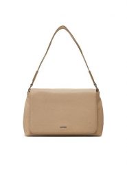 Calvin Klein Torebka Ck Must Satchel_Mono K60K613181 Beżowy. Brązowe torebki klasyczne Calvin Klein, bez wzorów, ze skóry, bez dodatków. Za 489.99 zł.