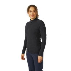 Bluza polarowa damska Rab Nexus Jacket rozpinana. Czarne bluzy z kapturem RAB, na lato, s, bez wzorów, z materiału, bez kaptura, trekkingowe. Za 291.49 zł.