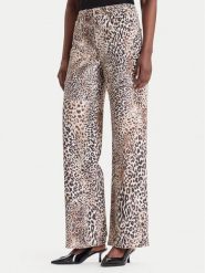 Guess Jeansy W6BA1A W4343 Brązowy Wide Leg. Brązowe jeansy Guess, z aplikacjami, z bawełny. Za 474.99 zł.