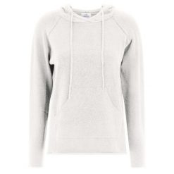 Sweter Z Kapturem Deha Damskie. Białe swetry Deha, m, bez wzorów, z materiału, klasyczne, bez ramiączek. Za 504.99 zł.