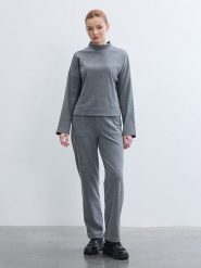 BGN Spodnie w kolorze szarym rozmiar: 38. Szare spodnie materiałowe BGN, bez wzorów, z materiału. Za 65.99 zł.