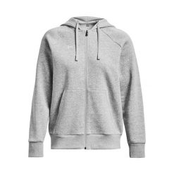 Damska polarowa bluza z kapturem zapinana na zamek Under Armour Rival. Szare bluzy z kapturem Under Armour, xs, bez wzorów, z materiału, z kapturem, na fitness i siłownię. Za 306.85 zł.