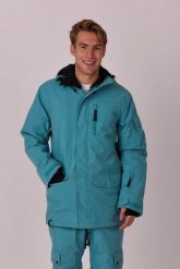 Kurtka Yeh Man Teal. Niebieskie kurtki przejściowe sportowe OOSC, xs, bez wzorów, z materiału, z kapturem, trekkingowe. Za 1,710.99 zł.