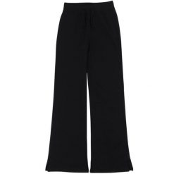 Spodnie damskie Champion Flare. Czarne spodnie dresowe Champion, bez wzorów, z dresówki. Za 190.25 zł.