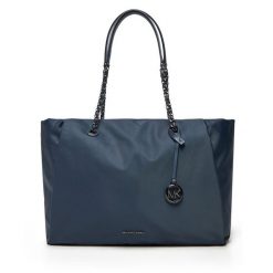 Torebka MICHAEL Michael Kors. Niebieskie shopper bag MICHAEL Michael Kors, bez wzorów, bez dodatków. Za 679.99 zł.