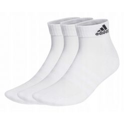 Skarpety stopki unisex Adidas 3 pary. Białe skarpetki adidas, bez wzorów. Za 57.00 zł.