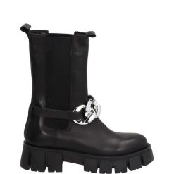 SKÓRZANE SZTYBLETY F191C VIT NERO. Botki Venezia, bez wzorów, ze skóry, bez obcasa, bez zapięcia. Za 279.00 zł.