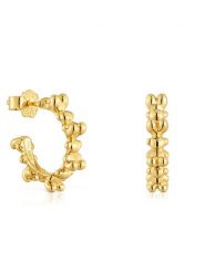 TOUS Kolczyki Bold Bear 1004194800 Złoty. Żółte kolczyki tous, metalowe. Za 419.99 zł.