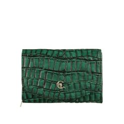 Portfel damski skórzany croco Canaletto PD1202cs292 RFID. Zielone portfele bez wzorów, ze skóry. Za 160.55 zł.