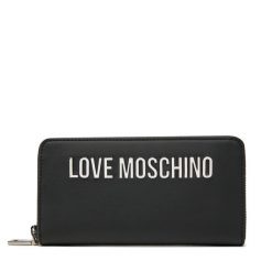 Duży Portfel Damski LOVE MOSCHINO. Czarne portfele Love Moschino, bez wzorów. Za 289.99 zł.