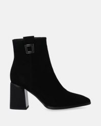 ZAMSZOWE BOTKI NA OBCASIE G048SUBLOBB006. Botki Venezia, bez wzorów, ze skóry, bez obcasa, na obcasie, bez zapięcia. Za 359.00 zł.