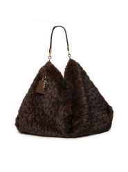 Liu Jo Torebka AF6194 E1168 Brązowy ciemny. Brązowe shopper bag Liu Jo, bez wzorów, z materiału, bez dodatków. Za 499.99 zł.