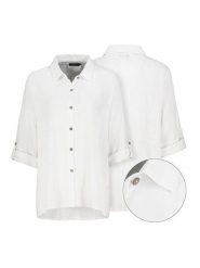Eight2Nine Bluzka w kolorze białym rozmiar: M/L. Białe bluzki Eight2Nine, l, bez wzorów, bez kołnierzyka, bez ramiączek. Za 122.96 zł.