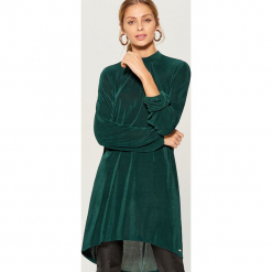 Asymetryczna bluzka oversize - Khaki. Bluzki marki Reserved. Za 99.99 zł.