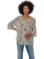 Heine Bluzka w kolorze beżowym rozmiar: 36. Brązowe bluzki Heine, bez wzorów, bez kołnierzyka, bez ramiączek. Za 41.49 zł.