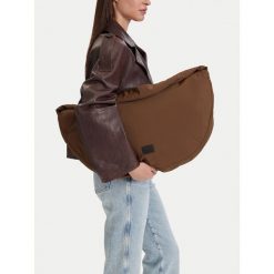 Torebka G-Star. Brązowe shopper bag G-Star, bez wzorów, retro, bez dodatków. Za 179.99 zł.