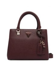 Guess Torebka Noelle II HWZG96 72050 Bordowy. Czerwone torebki klasyczne Guess, z aplikacjami, ze skóry, bez dodatków. Za 634.99 zł.