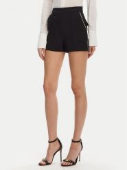 Elisabetta Franchi Szorty materiałowe SH-008-51E2 Czarny Regular Fit. Czarne szorty Elisabetta Franchi, bez wzorów, z materiału. Za 909.99 zł.