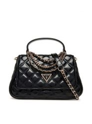 Guess Torebka Giully II HWTG96 73190 Czarny. Czarne torebki klasyczne Guess, z aplikacjami, ze skóry, bez dodatków. Za 459.99 zł.