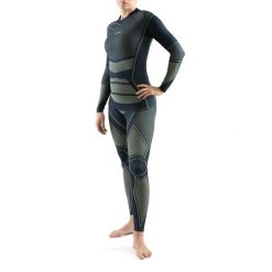 Bielizna Viking Nessa Coolmax (Lady Set). Zielona bielizna termoaktywna damska Viking, bez wzorów, bez ramiączek, narciarskie. W wyprzedaży za 149.99 zł.