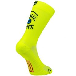 EYE YELLOW - SKARPETKI DO BIEGANIA. Żółte skarpetki SPORCKS, bez wzorów, ze skóry. Za 154.00 zł.